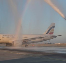Airbus A319 von Air Moldova: Darf nicht nach Moskau.