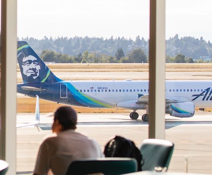 Flugzeug von Alaska Airlines: Nichts hob mehr ab.