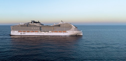 MSC World Europa auf hoher See