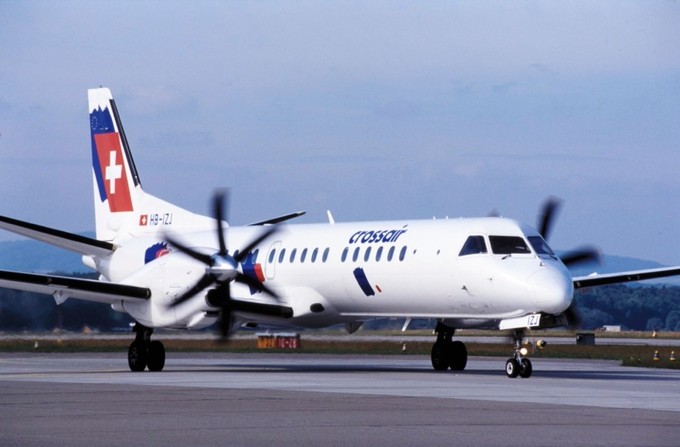 Swiss flog bis 2007 mit Saab 200, die sie von ihrer Vorläuferin Crossair übernommen hatte.