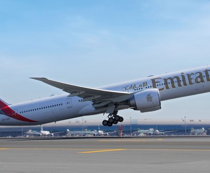 Being 777 von Emirates: Damit reisen die deutschen Weltmeister.