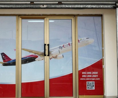 Büro von Compagnie Africaine d'Aviation: Mit Trick nach Brüssel?