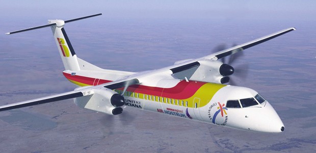 Dash 8Q300 von Air Nostrum: Kein Essen für die Crew.