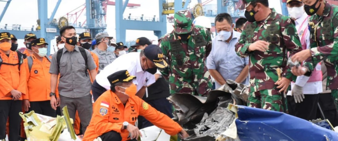 Wrackteile der Boeing 737-500 von Sriwijaya Air: Die Untersuchung läuft.
