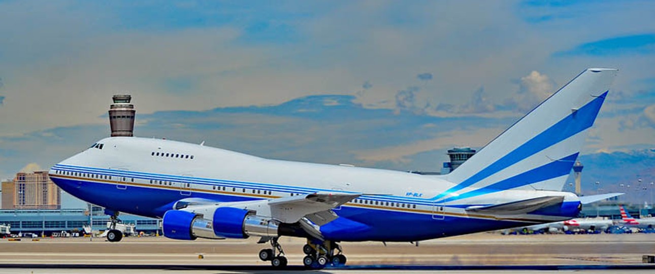 Boeing 747 SP in Las Vegas: Hurrikan beschädigte seltenen Zwerg-Jumbo stark.