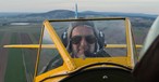 Benno Beran: Hier in seiner Boeing Stearman. 