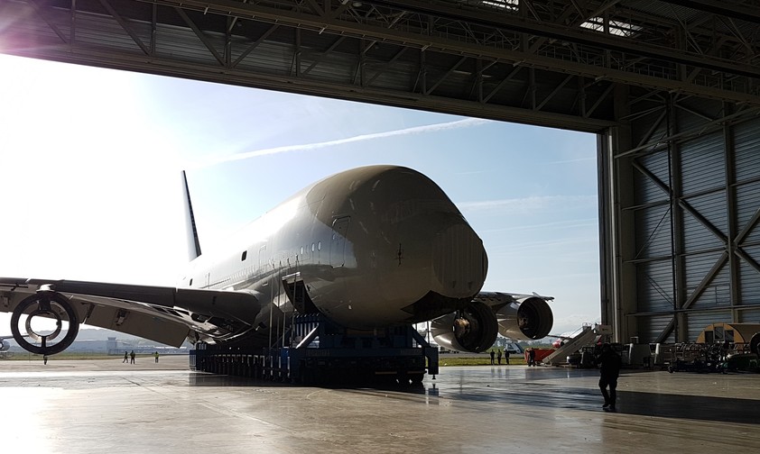 Der erste A380 wurde in seine Einzelteile zerlegt