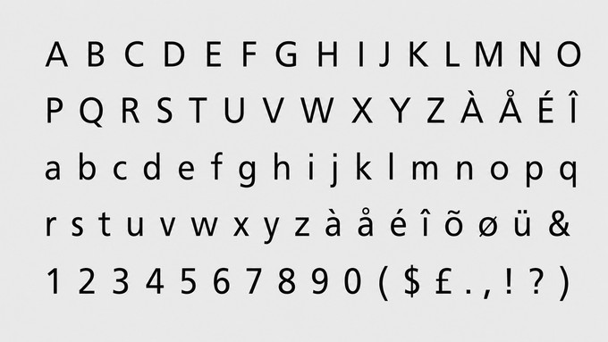 Schriftart Frutiger: Heute allgegenwärtig.