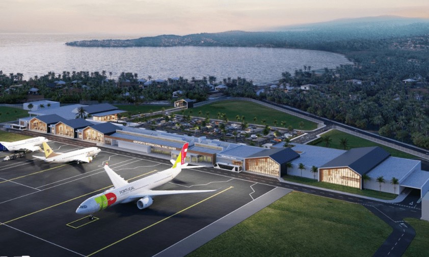 Animation des neuen Flughafens von São Tomé e Príncipe: Der Vertrag mit dem türkischen Investor wackelt.