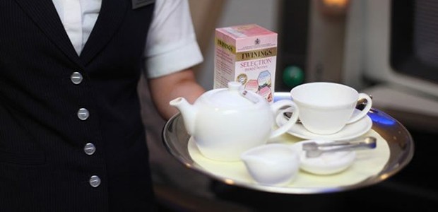 Tee von Twinings: Darf auf Flügen nicht fehlen.