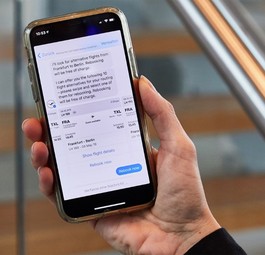 Lufthansa-Service im Facebook-Messenger: Soll etwa bei stornierten Flügen helfen.