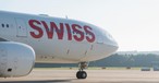 HB-JHK: Der Airbus A330 steckt derzeit noch in Bangor fest.