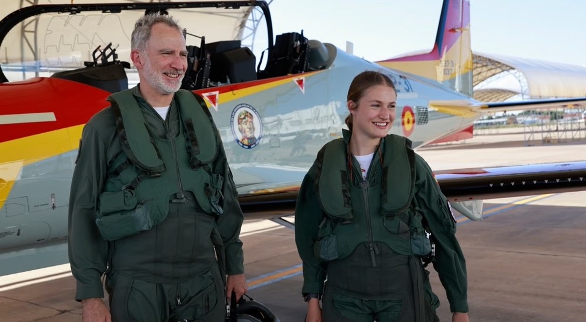 König Felipe VI. und Prinzessin Leonor: Flogen gemeinsam.