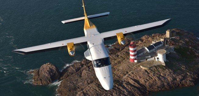 Dornier Do228 von Aurigny: Hersteller Ruag preist den Flieger für Küstenregionen.