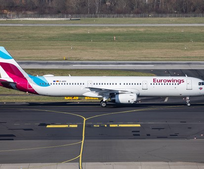 Die D-AIDV in Düsseldorf: Der Airbus A32q-200 kehrte am ...