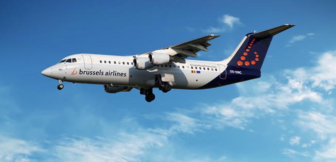 Avro Rj100 von Brussels Airlines: Bald ein Bild der Vergangenheit.