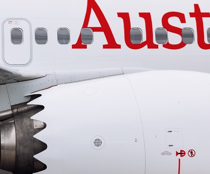 Boeing 737 Max von Austrian Airlines (Montage): Könnte so aussehen.