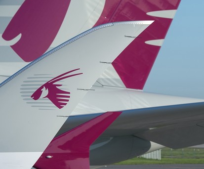 Airbus A350 von Qatar Airways: Mehr gibts nicht.
