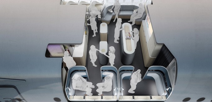 ... ist für Ultralangstreckenflieger gedacht und soll den Passagieren Abwechslung verschaffen.