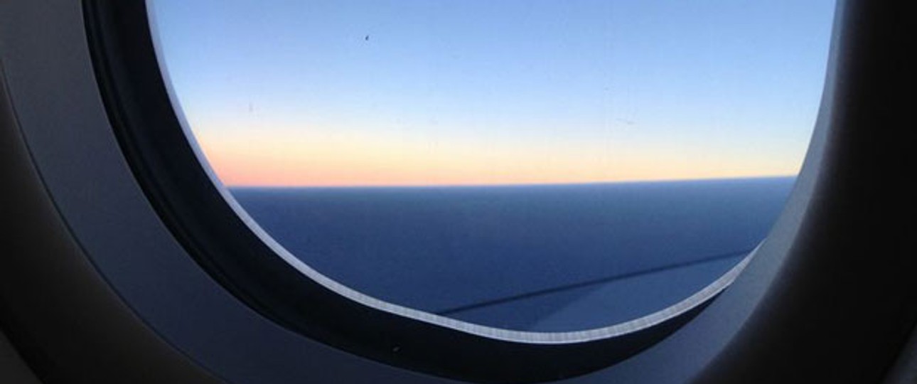 Blick aus dem Flugzeugfenster: Europas Airlines vermelden einen Rekord.