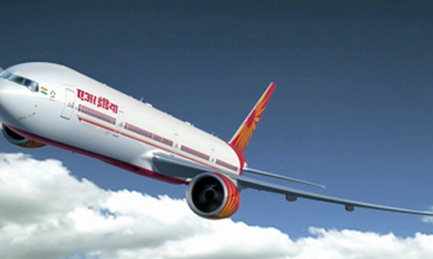 Boeing B777 in den Farben von Air India. Achtung, eventuell VVIP an Bord.