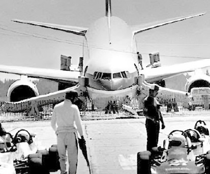 Die Boeing 767 von Air Canada nach der Landung: Sie bekam den Übernamen Gimli Glider.