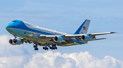 Boeing 747 als Air Force One: Dieses Mal nicht in Zürich zu sehen.