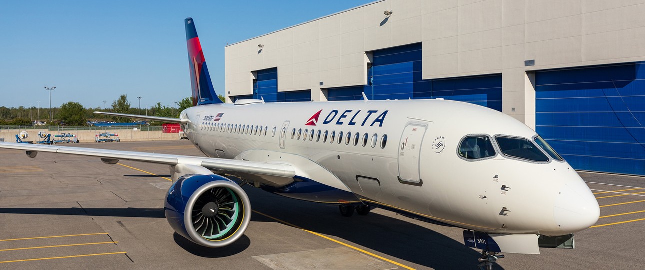 Airbus A220 in den Farben von Delta: So sieht der neue Flieger aus.