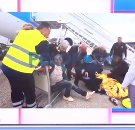 TV-Bericht über den Zwischenfall: Drei Verletzte.