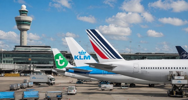 Flugzeuge von Transavia, KLM und Air France (Montage): Bald kommen neue Airlines hinzu.