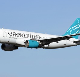 Airbus A319 in den Farben von Canarian Airways: Schon bald soll es losgehen.