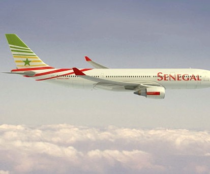Airbus A320 von Senegal Airlines: In Guinea festgehalten.