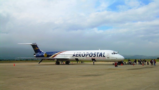 Rang 1: Venezuela - Flottenalter 32,5 Jahre. Fliegen nur für Leute mit starken Nerven: eine MD-82 der Aeropostal