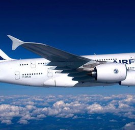 A380 von Air France: Die Triebwerke müssen untersucht werden.