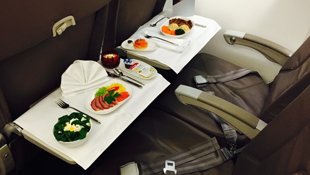 Das sind die Menüs der Business-Class.