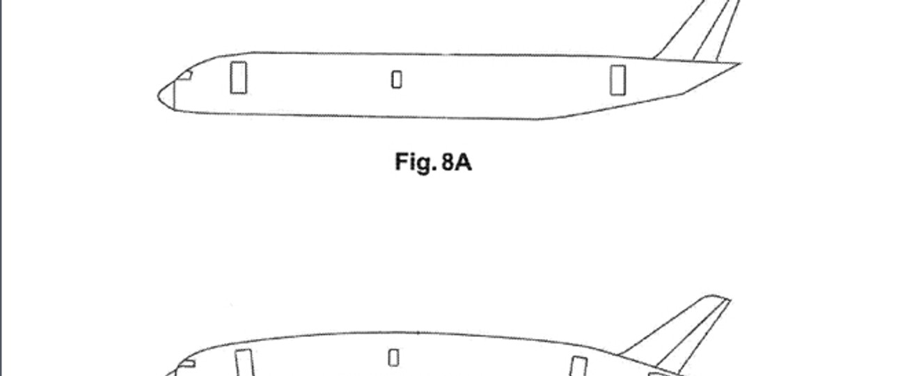 Airbus-Patentzeichnung: Beim Kühlen würde die Form sich verändern.