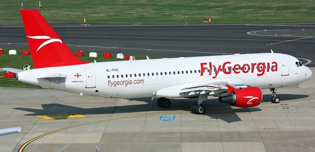 Airbus A320 von Fly Georgia: Kurzes Gastspiel in der Flotte.