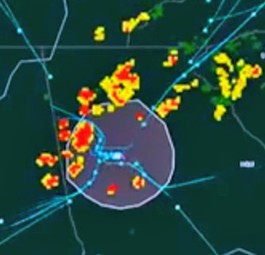 Wenn der Sturm auf einen Flughafen trifft