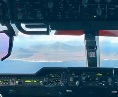 Militärtransporter im Anflug auf Ascension: Zivile A330 von Air Tanker dürfen seit 2017 nicht mehr auf der Insel landen.