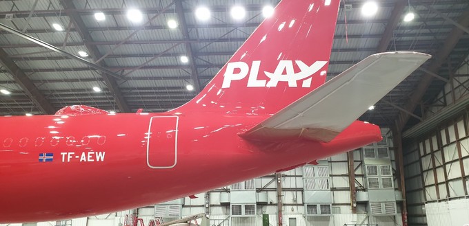 Die isländische Play verpasste dem Flugzeug nun das Kennzeichen TF-AEW.