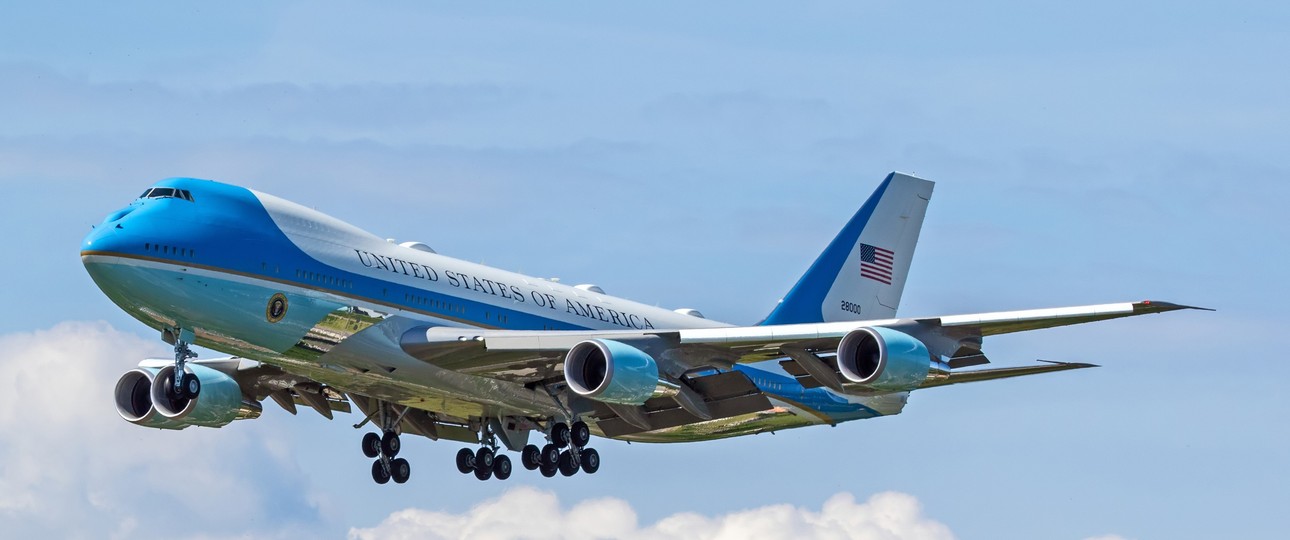 Air Force One: Das aktuelle Regierungsflugzeug basiert auf der Boeing 747-200.