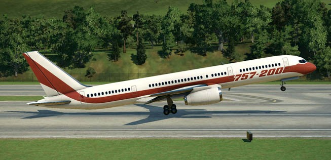 ... oder auch einer Boeing 757-200.