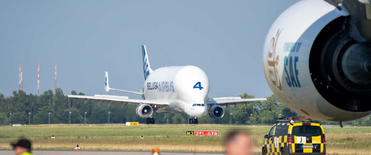 Beluga ST Nummer 4, hier zu sehen bei der ILA 2024: Kommt jetzt ins Museum Aeroscopia.