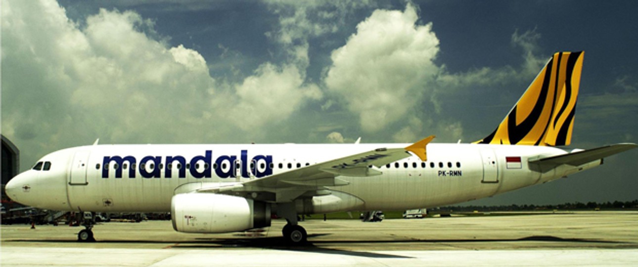 Airbus A320 von Mandala Airlines: Zuwachs für die Flotte.