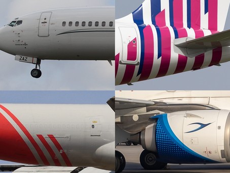 Flugzeuglackierungen: Zu welchen Airlines gehören diese Flugzeuge?