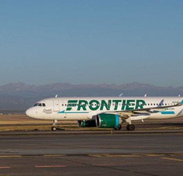 Frontier-Jet: Die Airline betreibt eine komplett geleaste Flotte.