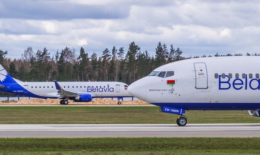 Flugzeuge von Belavia: US-Sanktionen gegen die Staatsairline wurden gelockert.