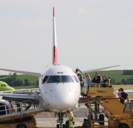 Embraer E195 von Austrian Airlines: Fliegt künftig für Air Dolomiti.