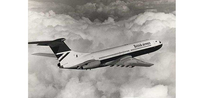 Nach der Fusion vmit BEA im Jahr 1974 waren die VC10 auch für einige Jahre im Kleid von British Airways unterwegs.