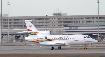 Falcon 900EX: Der Regierunsgflieger Ghanas ist aktuell kaputt.